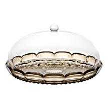 Набор посуды Guzzini Блюдо сервировочное с крышкой vanity, D30 см, коричневое арт. 131801STE282