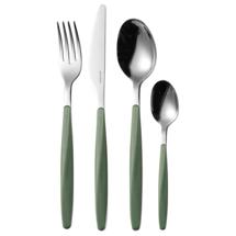 Набор посуды Guzzini Набор из 24 столовых приборов cutlery my fusion, оливковый арт. 110700175