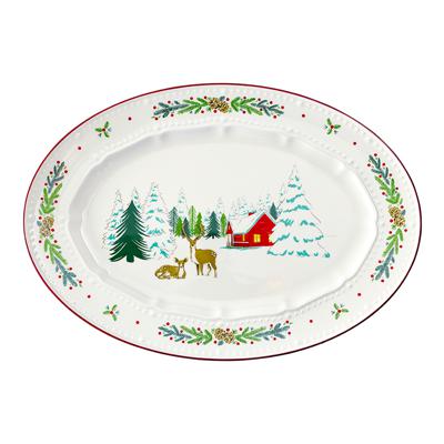 Набор посуды Tkano Блюдо сервировочное nordic winter из коллекции new year essential, 34,6х24 см арт. TK25-NY_SRV0001