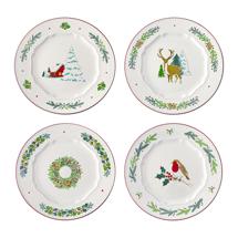 Набор посуды Tkano Набор из четырех тарелок nordic winter из коллекции new year essential, D23 см арт. TK25-NY_PL0002