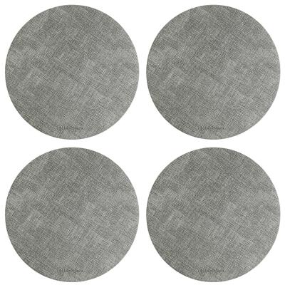 Набор посуды ЯЯЯ Набор из 4-х сервировочных салфеток leanera, D35 см, серые арт. LJ0000257