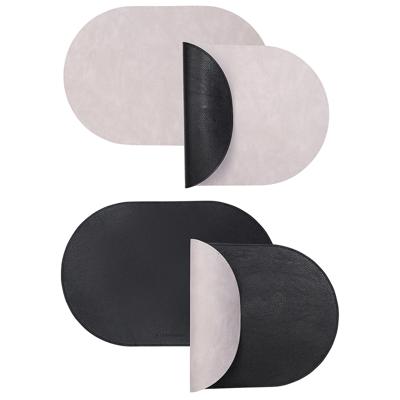 Набор посуды ЯЯЯ Набор из 4-х двухсторонних сервировочных салфеток pool, 30х45 см, черный/светло-серый арт. LJ0000425