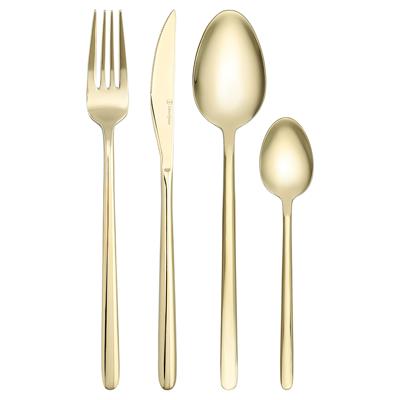 Набор посуды ЯЯЯ Набор столовых приборов pure, золотистые глянцевые, 16 пред. арт. LJ0000419