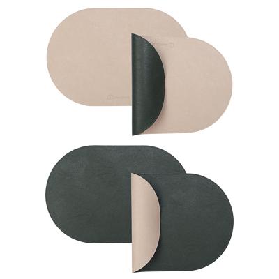 Набор посуды ЯЯЯ Набор из 4-х двухсторонних сервировочных салфеток pool, 30х45 см, зеленый/бежевый арт. LJ0000422