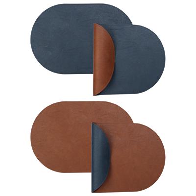 Набор посуды ЯЯЯ Набор из 4-х двухсторонних сервировочных салфеток pool, 30х45 см, синий/коричневый арт. LJ0000423