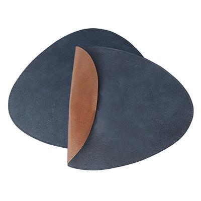 Набор посуды ЯЯЯ Набор из 2-х двухсторонних сервировочных салфеток drop, 33х41 см, синий/коричневый арт. LJ0000470