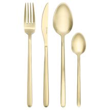Набор посуды ЯЯЯ Набор столовых приборов pure, золотистые матовые, 16 пред. арт. LJ0000420