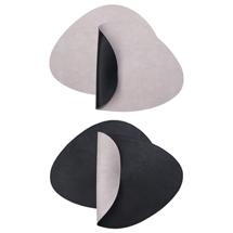 Набор посуды ЯЯЯ Набор из 4-х двухсторонних сервировочных салфеток drop, 33х41 см, черный/светло-серый арт. LJ0000424