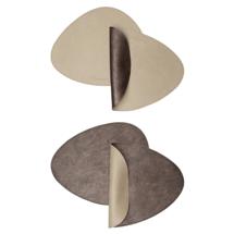 Набор посуды ЯЯЯ Набор из 4-х двухсторонних сервировочных салфеток drop, 33х41 см, шоколадный/бежевый арт. LJ0000466