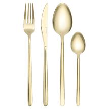 Набор посуды ЯЯЯ Набор столовых приборов pure, золотистые глянцевые, 16 пред. арт. LJ0000419