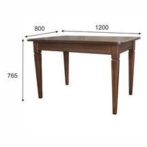 Обеденные столы Мебелик Стол обеденный Васко В 89Н орех 120*80 арт. 005504