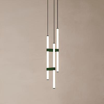 Подвесной светильник AXOLIGHT  Подвесной светильник Paralela Vertical 6 black арт. Paralela Vertical 6 black