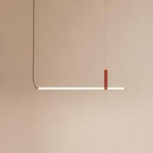 Подвесной светильник AXOLIGHT  Подвесной светильник Paralela Horizontal 2 Earth Red арт. Paralela Horizontal 2 Earth Red