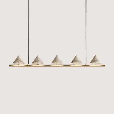 Подвесной светильник Aromas del Campo Подвесной светильник Anza 5L золотой металл/белый мрамор арт. 254105