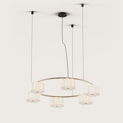 Подвесной светильник Aromas del Campo Люстра Flow 6L золотой металл арт. 254045