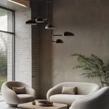 Подвесной светильник Aromas del Campo Подвесной светильник Kezo 5L черный/SILHOUETTE арт. 265488