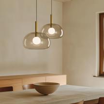 Подвесной светильник Aromas del Campo Подвесной светильник Cloud серое стекло/золотой металл арт. 432117