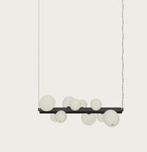 Подвесной светильник Aromas del Campo Подвесной светильник Lera черный металл/белое стекло арт. 201653