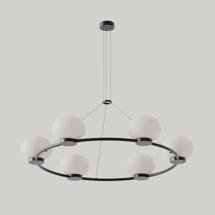 Подвесной светильник Aromas del Campo Люстра Irzo 6 матовый черный арт. 481505