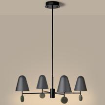 Подвесной светильник Aromas del Campo Люстра Stor 5L отделка коричневый мрамор арт. 280267