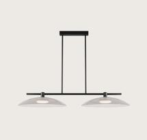 Подвесной светильник Aromas del Campo Подвесной светильник Betty C1338/2 черный металл/прозрачное стекло арт. 264701