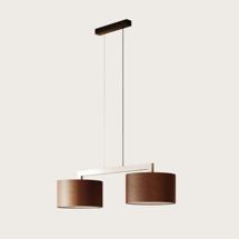 Подвесной светильник Aromas del Campo Подвесной светильник Rems 2L темно-коричневая кожа арт. 181858