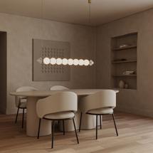 Подвесной светильник Aromas del Campo Подвесной светильник Soko золотой металл/белый мрамор арт. 254085