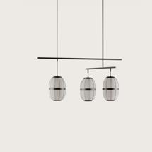 Подвесной светильник Aromas del Campo Подвесной светильник Pull C1249/3 матовый черный металл арт. 264602