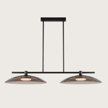 Подвесной светильник Aromas del Campo Подвесной светильник Betty C1338/2 черный металл/зелено-коричневое стекло арт. 280261