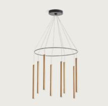 Подвесной светильник Aromas del Campo Люстра Mika Multi 8L бронзовый арт. 091520