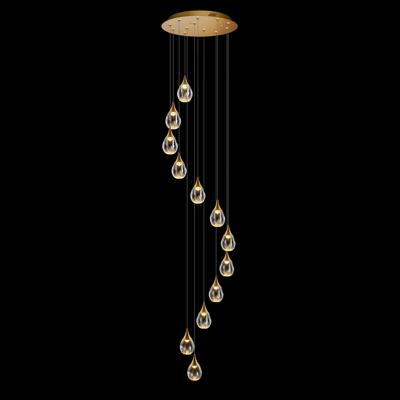 Подвесной светильник Delight Collection Подвесной светильник MD24001004-12A gold/clear арт. MD24001004-12A gold/clear