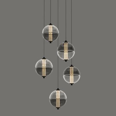 Подвесной светильник Delight Collection Подвесной светильник MD24022079-5A black/smoky арт. MD24022079-5A black/smoky