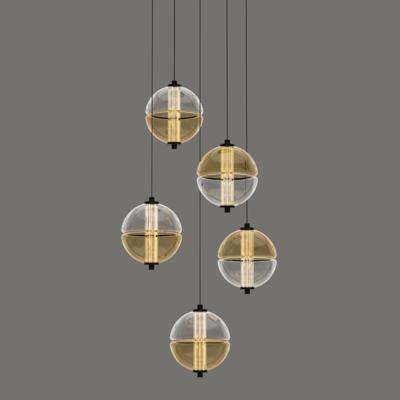 Подвесной светильник Delight Collection Подвесной светильник MD24022079-5A black/amber арт. MD24022079-5A black/amber