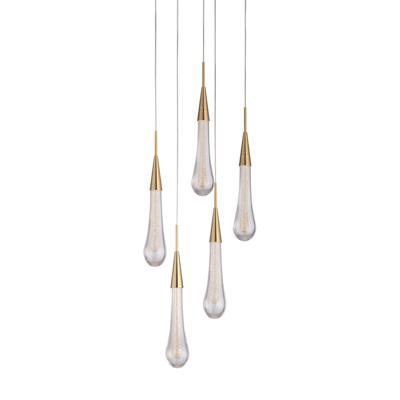 Подвесной светильник Delight Collection Подвесной светильник Pour 5A br.brass арт. MD2060-5A br.brass