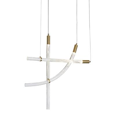 Подвесной светильник Delight Collection Подвесной светильник OD2412-3 gold/clear арт. OD2412-3 gold/clear