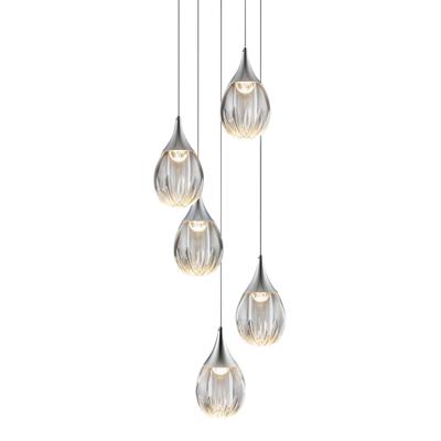 Подвесной светильник Delight Collection Подвесной светильник MD24001004-5A chrome/clear арт. MD24001004-5A chrome/clear