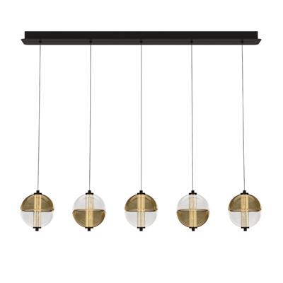 Подвесной светильник Delight Collection Подвесной светильник MD24022079-5B black/amber арт. MD24022079-5B black/amber