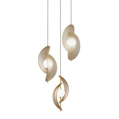 Подвесной светильник Delight Collection Подвесной светильник MD24030035-3A brass/amber арт. MD24030035-3A brass/amber