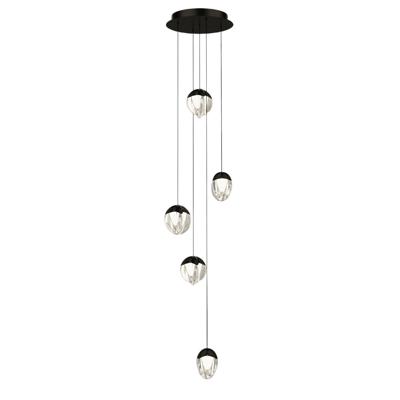 Подвесной светильник Delight Collection Подвесной светильник MD24001033-5A black/clear арт. MD24001033-5A black/clear