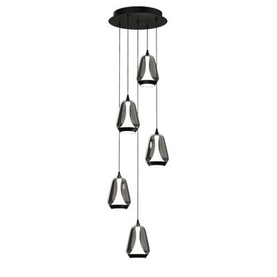 Подвесной светильник Delight Collection Подвесной светильник MD24001011-5A black/smoky арт. MD24001011-5A black/smoky