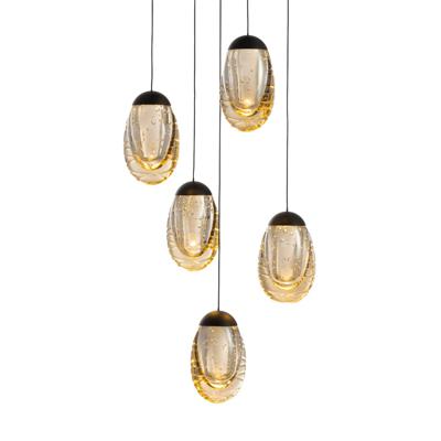 Подвесной светильник Delight Collection Подвесной светильник MD25090022-5A matt black/champagne арт. MD25090022-5A matt black/champagne