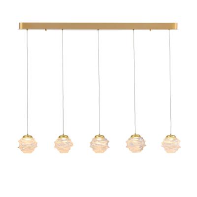 Подвесной светильник Delight Collection Подвесной светильник MD25030003-5B gold/clear арт. MD25030003-5B gold/clear