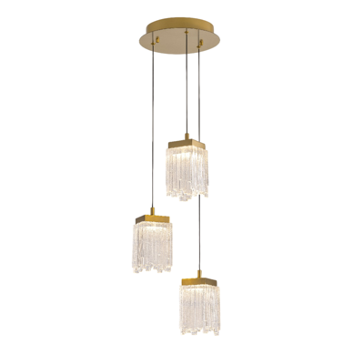 Подвесной светильник Delight Collection Подвесной светильник MD25020403-3A2 Satin gold, LED/16.4W, 3000K dimmable арт. MD25020403-3A2 satin gold