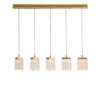 Подвесной светильник Delight Collection Подвесной светильник MD25020403-5B2 Satin gold, LED/25.4W, 3000K dimmable арт. MD25020403-5B2 satin gold