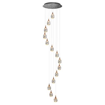 Подвесной светильник Delight Collection Подвесной светильник MD24001004-14A copper/clear арт. MD24001004-14A copper/clear