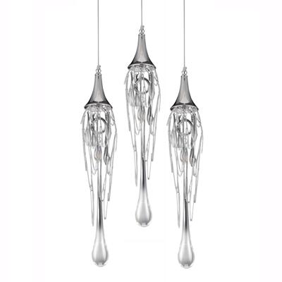 Подвесной светильник Delight Collection Подвесной светильник Goddess Tears 3R chrome арт. P68009L-3/R chrome