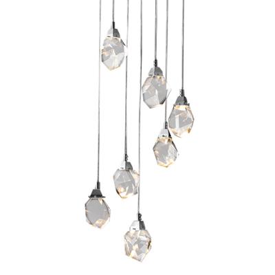 Подвесной светильник Delight Collection Подвесной светильник Crystal rock 7 chrome арт. MD-020B-7 chrome