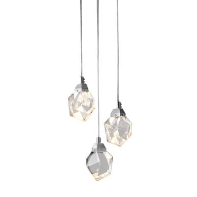 Подвесной светильник Delight Collection Подвесной светильник Crystal rock 3 chrome арт. OM820083-3C (MD-020B-3 chrome)