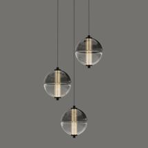 Подвесной светильник Delight Collection Подвесной светильник MD24022079-3A black/smoky арт. MD24022079-3A black/smoky