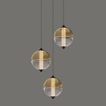 Подвесной светильник Delight Collection Подвесной светильник MD24022079-3A black/amber арт. MD24022079-3A black/amber
